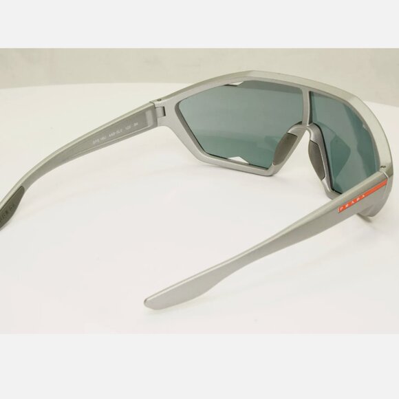 Versace Grey Visor Shield Sunglasses 50mm Box - Picture 6 of 8